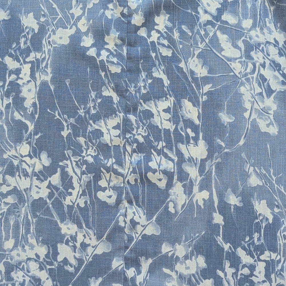 Vintage Women's Floral Blue and White Skirt Botanical Feminine Cottagecore Boho - Picture 7 of 9